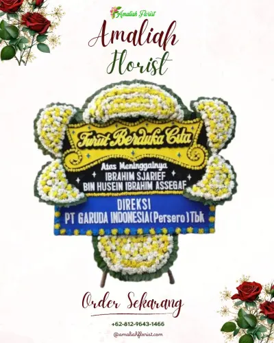 Papan Bunga Duka di Glodok