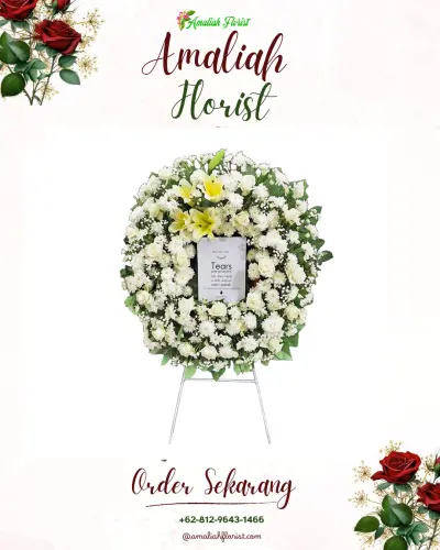Krans Bunga Duka Cita di Glodok