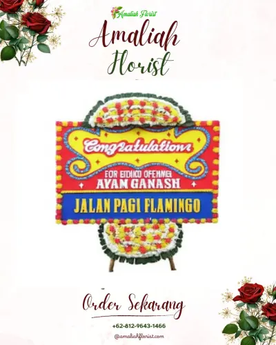Bunga Papan Congratulation di Glodok